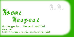 noemi meszesi business card